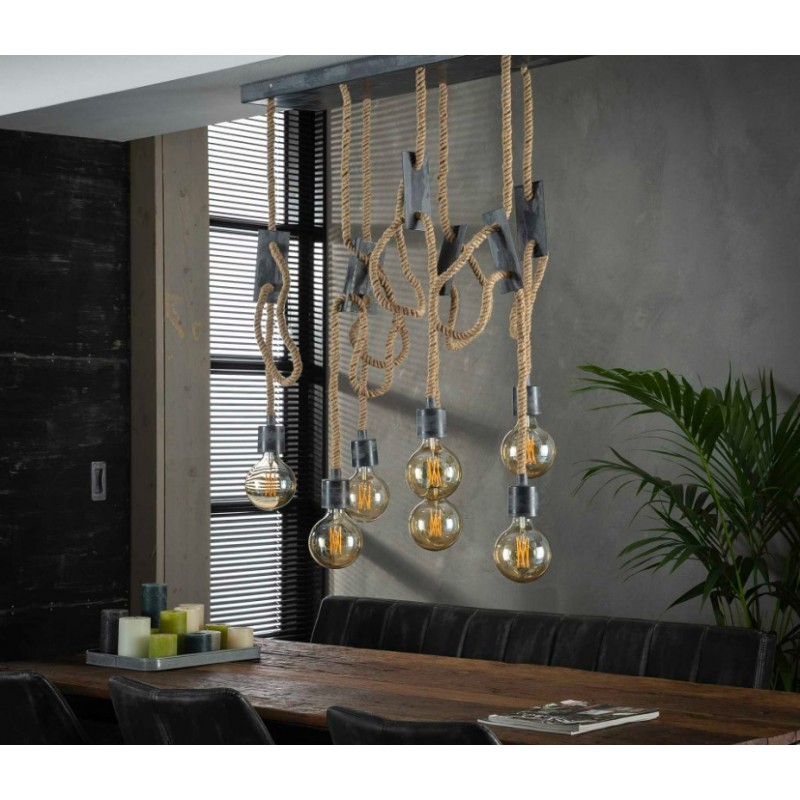 ZI Hanging lamp 7L rope 3 + 4